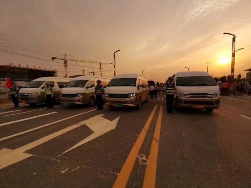 邯郸.广平市县交警联勤为第十四届中原文化艺术节暨2019广平“旅发大会”平安保驾护航